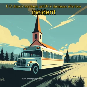 Artistic representation for B C church members get 3K in damages after bus incident
