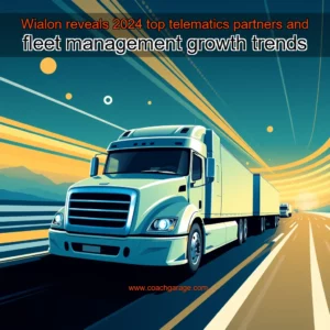 Artistic representation for Wialon reveals 2024 top telematics partners and fleet management growth trends