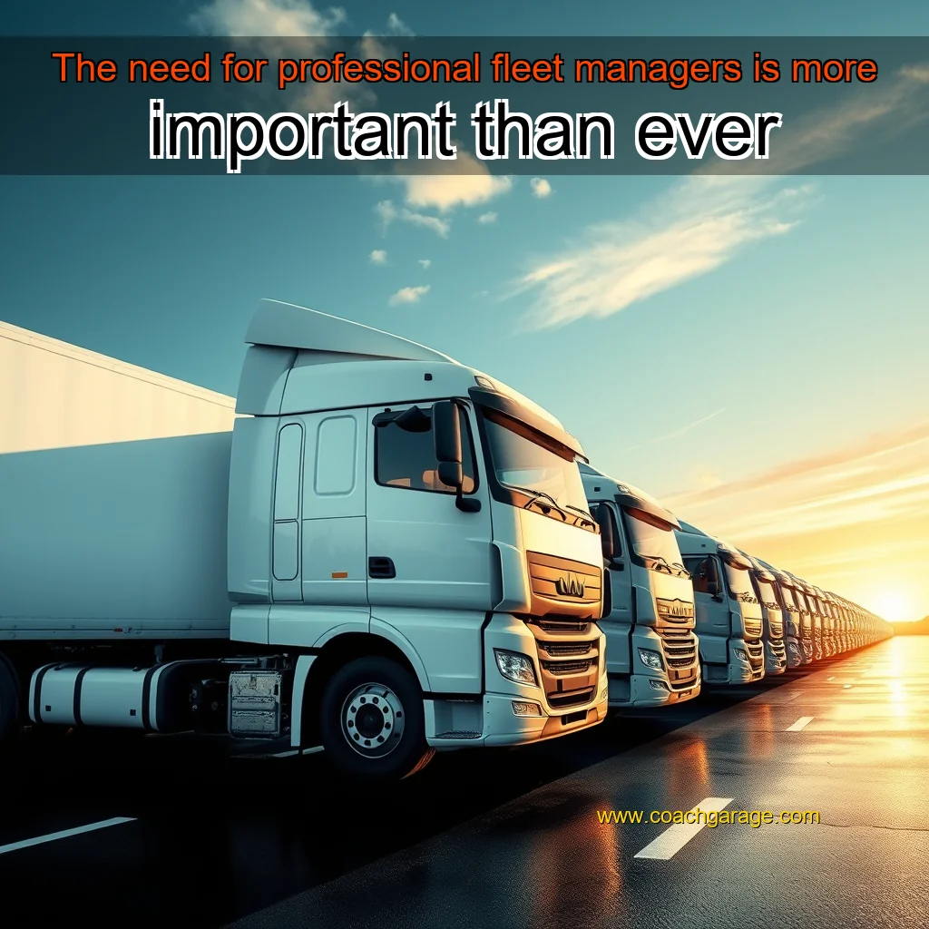 Read more about the article The need for professional fleet managers is more important than ever