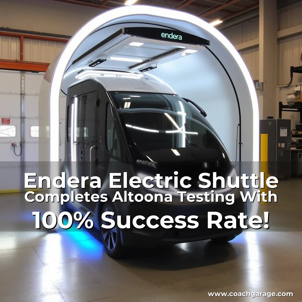 Read more about the article Endera Electric Shuttle Completes Altoona Testing With 100% Success Rate!