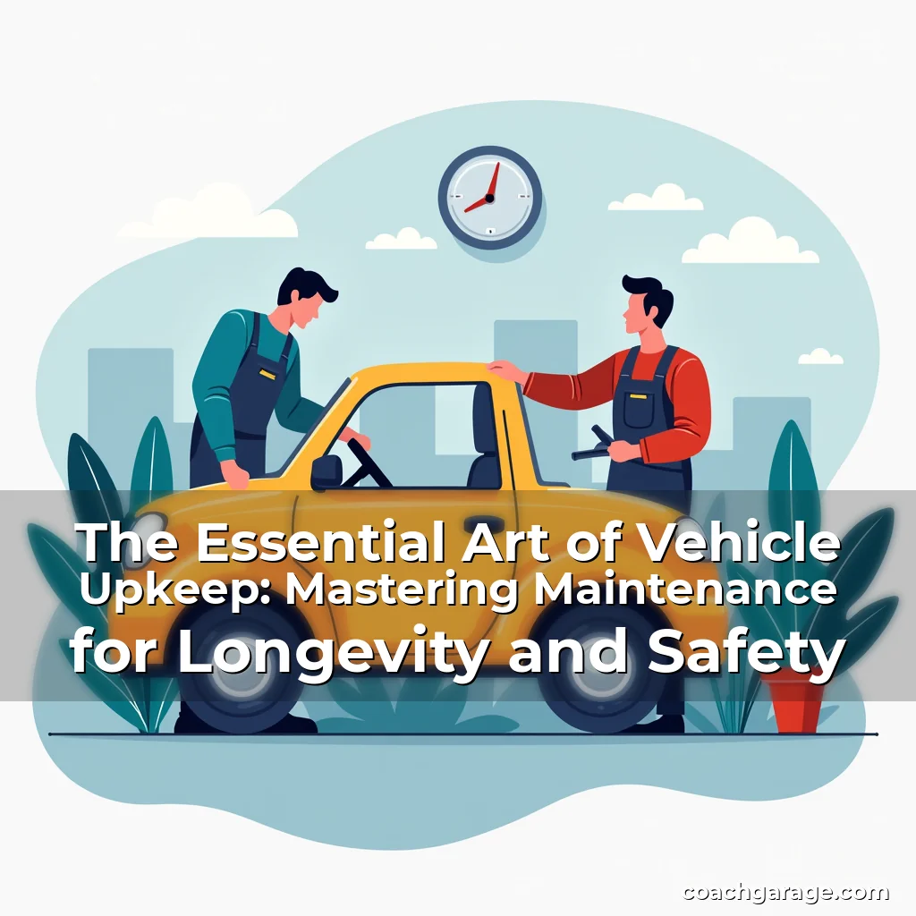 Read more about the article The Essential Art of Vehicle Upkeep: Mastering Maintenance for Longevity and Safety